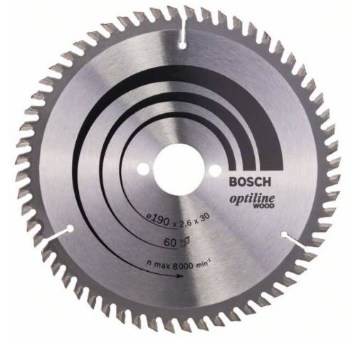 Puidusae ketas PRO Wood Circular, 190×2,6×30mm, T60