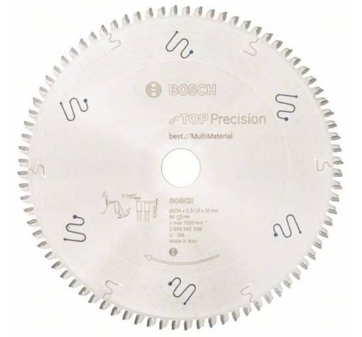 Ketassae ketas Top Precision Best for Multi Material 254x30x2,3 mm, 80T