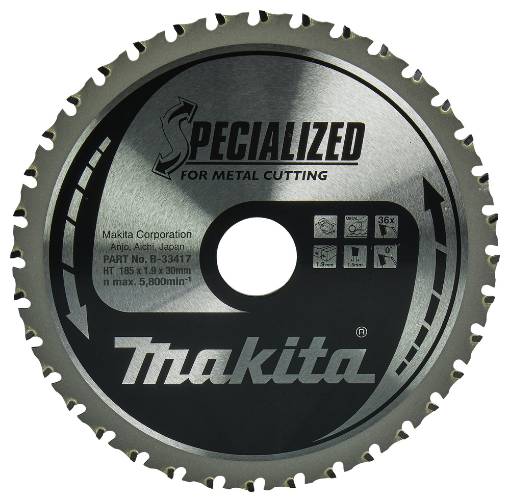 Saeketas 185x1,9x30 TCT 0°, 36 hammast, metall