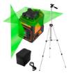 Plane laser 30 m, 5 lines, 360° horizontal, with case and tripod 1.5 m