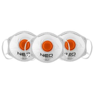 Half mask with 1 valve FFP2, 3 pieces, CE