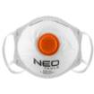 Half mask with 1 valve FFP2, 3 pieces, CE