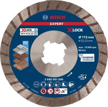 Teemantlõikeketas TURBO Multi Material 115x22.23