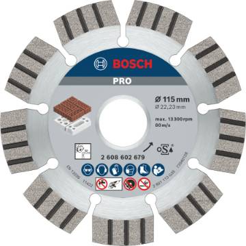 PRO Teemantlõikeketas Abras. 115x22.23x2.2x12mm