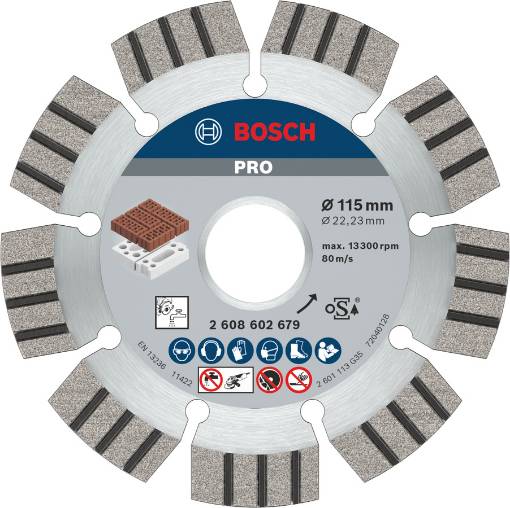 PRO Teemantlõikeketas Abras. 115x22.23x2.2x12mm
