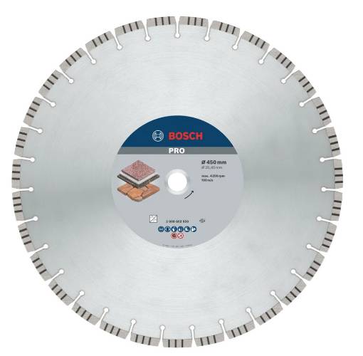Teemantketas PRO Stone, 450 × 25,4 mm