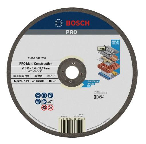 Lõikeketas PRO Multi Material, 230 × 1,9 × 22,23 mm