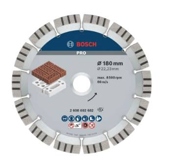 Teemantketas PRO Abrasive, 180 × 22,23 mm