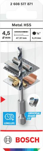HSS Hex metallpuur 4.5mm
