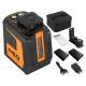 Plane laser 20 m, 5 lines, green, case, magnetic holder