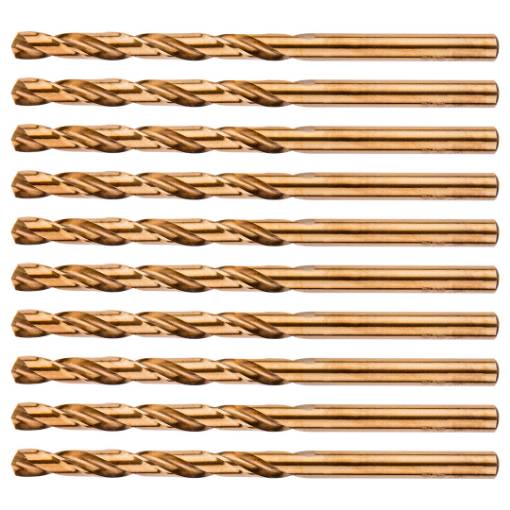 HSS-Co metal drill bits 5.2 mm, 10 pcs.