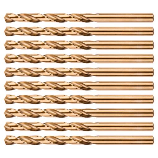 HSS-Co 6.5 mm metal drill bits, 10 pcs.