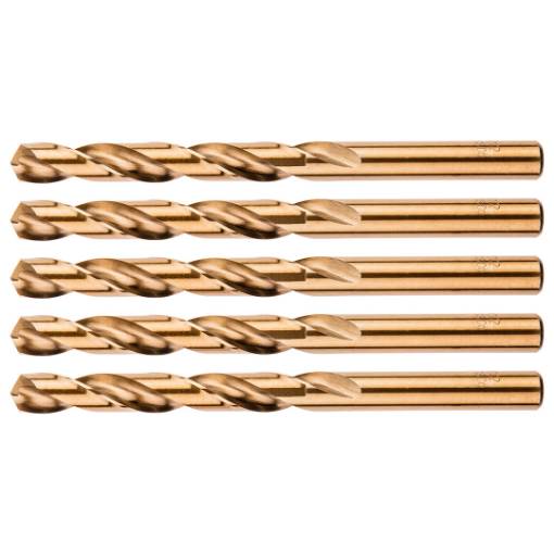 HSS-Co metal drill bits 10.0 mm, 5 pcs.