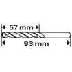 HSS-TiN metal drill bit, 6.0 mm