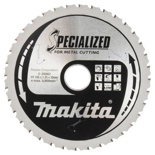 T.C.T hammastega saeketas paksu metalli jaoks 185x30x36T, SPECIALIZED