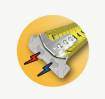 Measuring tape 8mx27mm PowerBlade Pro HiViz