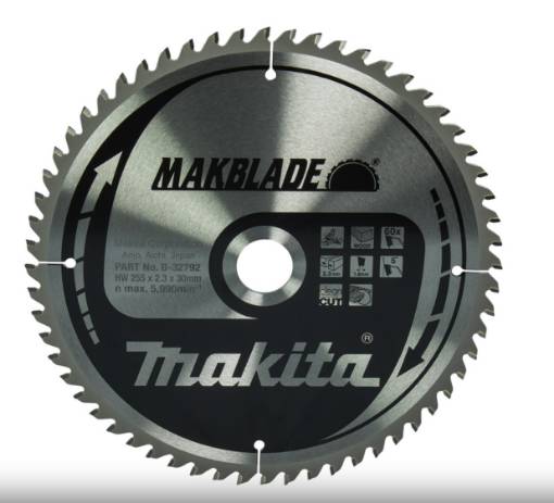 Saeketas 255x2,3x30 TCT 5°, 60 hammast