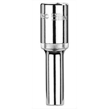 Deep socket 1/2", 8mm, 6 points, Superlock