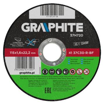 Cutting disc for stone 115 x 1.6 x 22.2 mm 41 37C30-R-BF