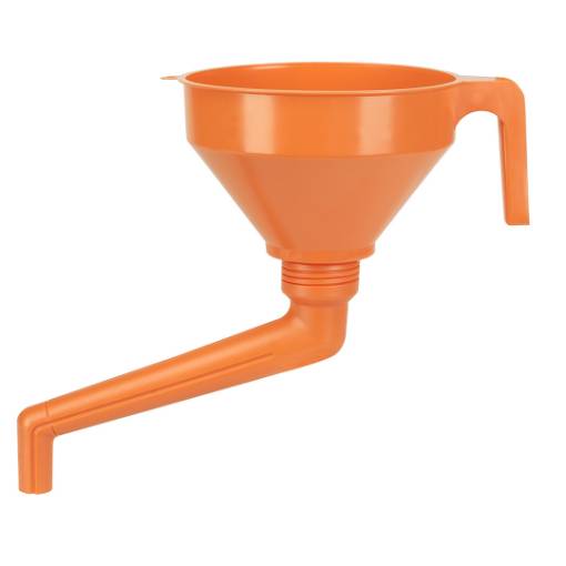 Angled funnel with filter 160 mm, 1.2 l - plastic
