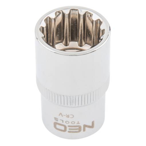 Spline socket 1/2", 10mm