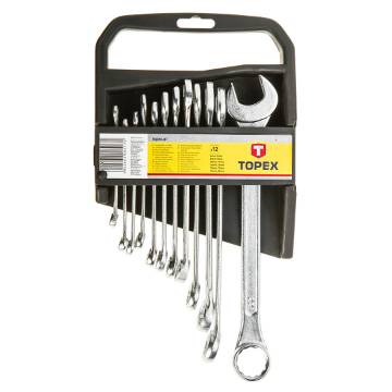 Combination wrenches 6-22 mm, set 12 pcs