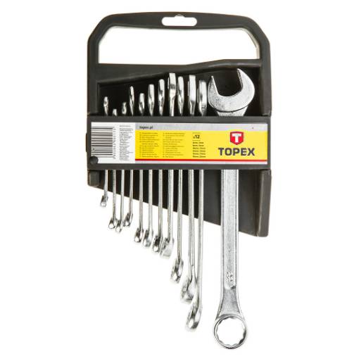 Combination wrenches 6-22 mm, set 12 pcs