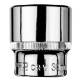 Hexagonal socket 1/2", 30 mm