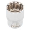 Spline socket 1/2", 22mm
