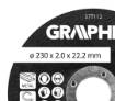 Cutting disc, corundum for metal 230 x 2.0 x 22.2 mm, 41 A46-S-BF
