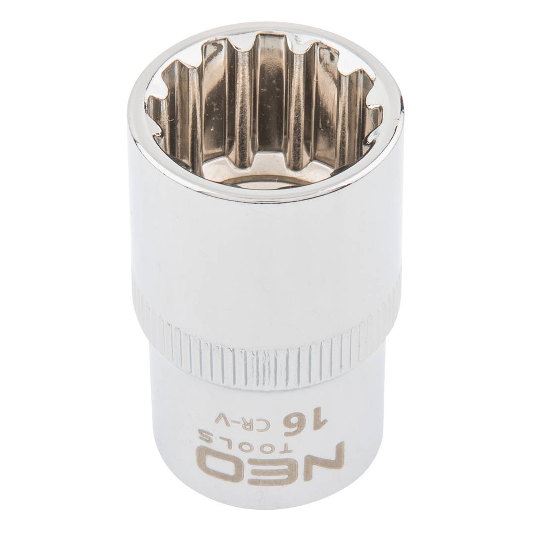 Spline socket 1/2", 16mm