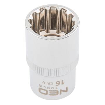 Spline socket 1/2", 16mm