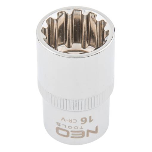 Spline socket 1/2", 16mm