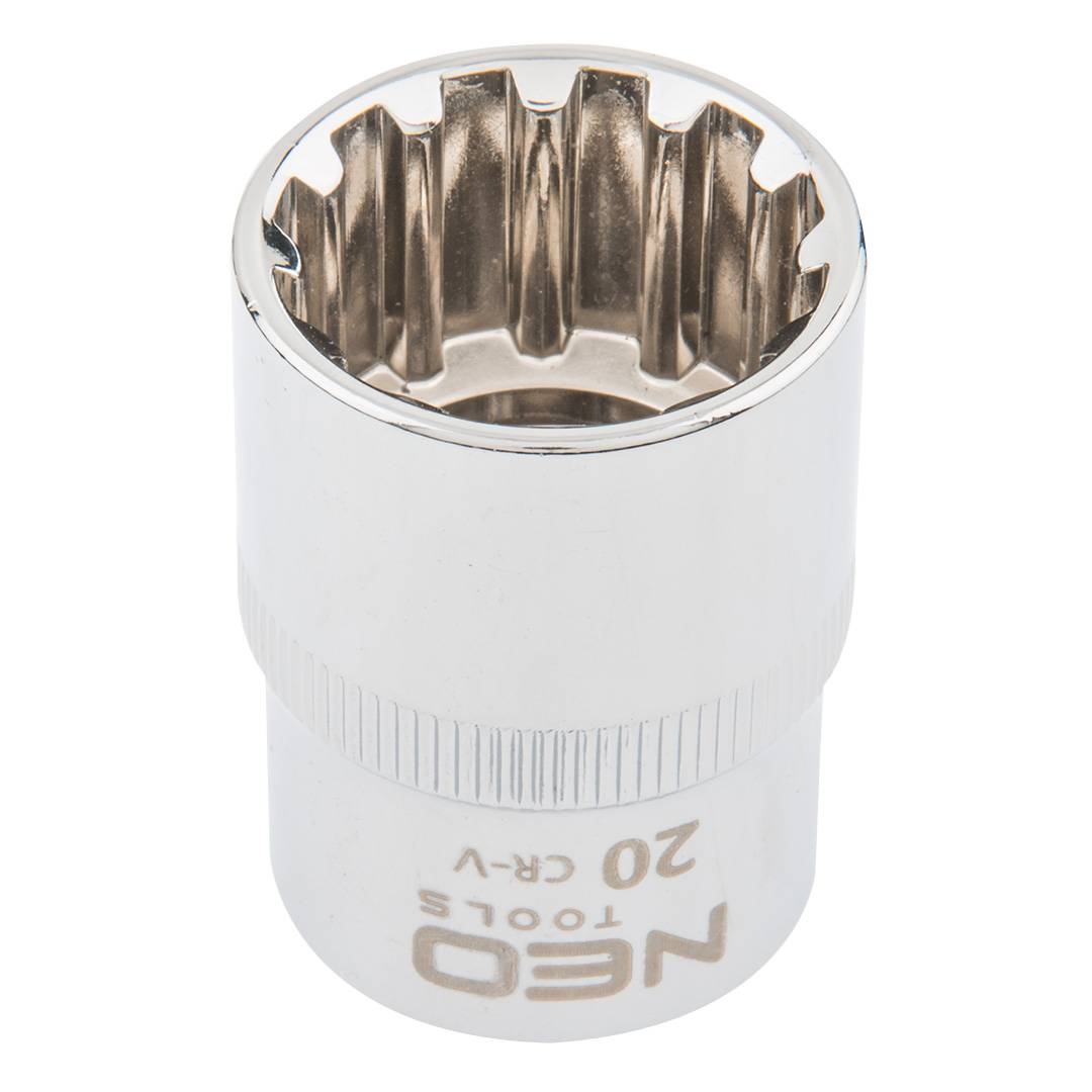 Spline socket 1/2", 20mm