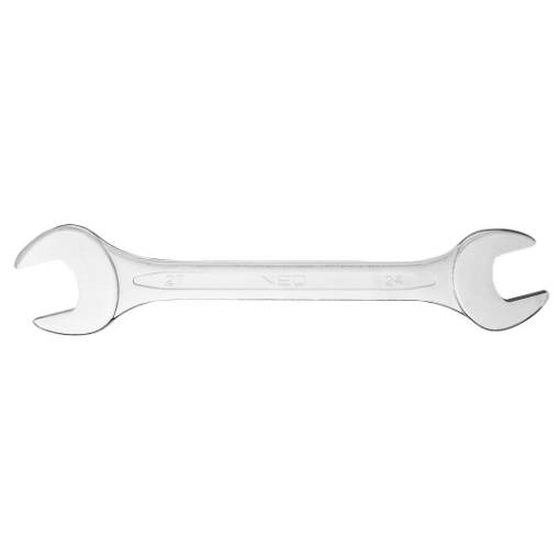 Double open wrench 24x27mm, CrV, DIN3110