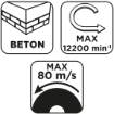 Cutting disc, aluminium oxide for concrete, convex 125 x 2.0 x 22.2 mm, 42 C46-R-BF