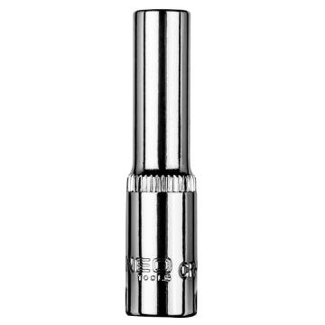 Long hexagonal socket 1/4", 6 mm