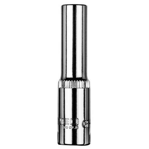 Long hexagonal socket 1/4", 6 mm