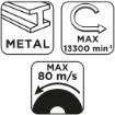 Cutting disc, aluminium oxide for metal 115 x 2.0 x 22.2 mm, 41 A46-T-BF