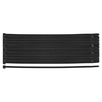 EXTREME cable ties 4.8 x 200 mm, black, 100 pcs