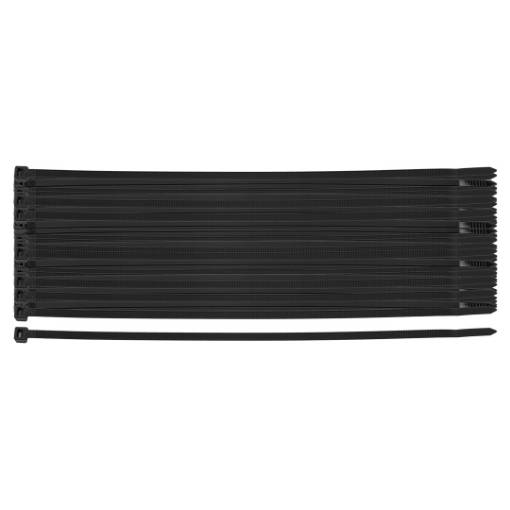 EXTREME cable ties 4.8 x 200 mm, black, 100 pcs