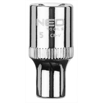 Socket 1/4", 5 mm, superlock