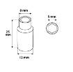 Socket 1/4", 5 mm, superlock