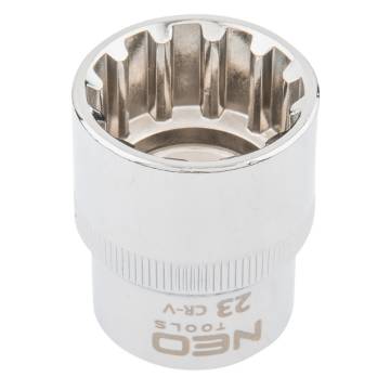 Spline socket 1/2", 23 mm