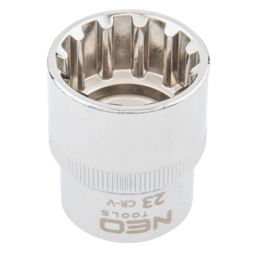 Spline socket 1/2", 23 mm