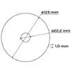 Metal cutting discs 125 x 1.0 x 22.2 mm, 41 A60-T-BF, 10 pieces film