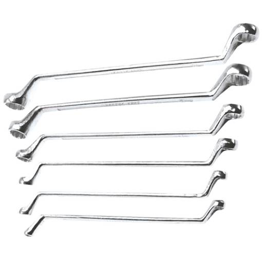Offset ring wrenches 6-17 mm, set 6 pcs