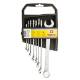 Combination wrenches 6-19 mm, set 8 pcs