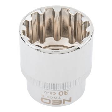 Spline socket 1/2", 30mm
