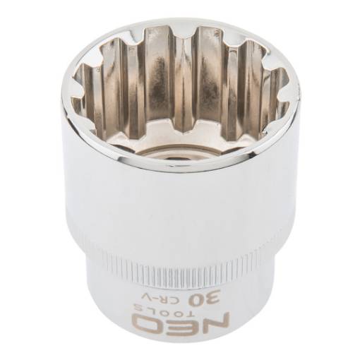 Spline socket 1/2", 30mm